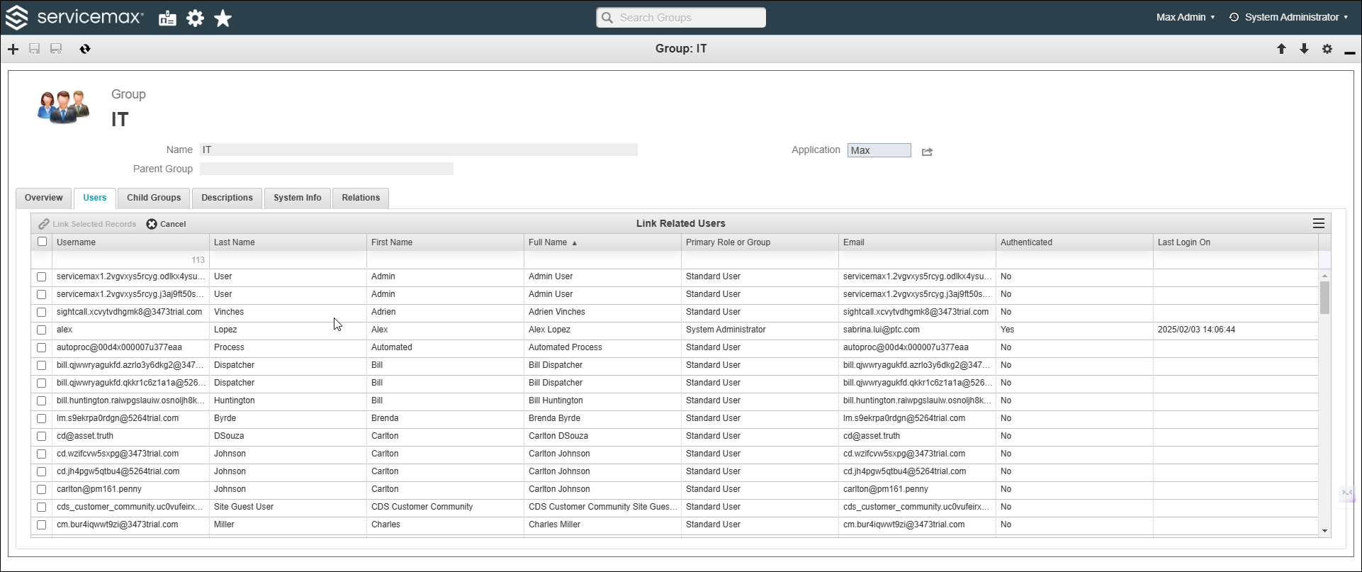 Assign Existing Users to a Group