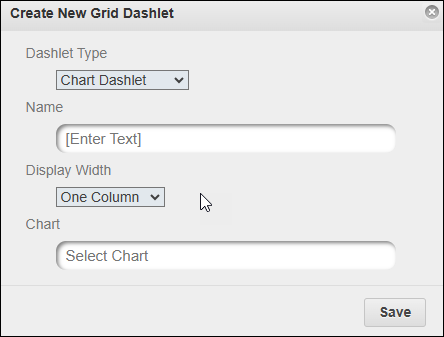 Create New Grid Dashlet