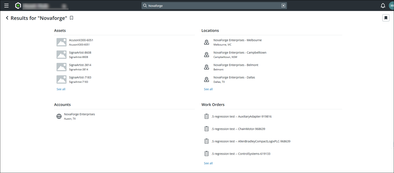 Search Result in Card View for Multiple Objects