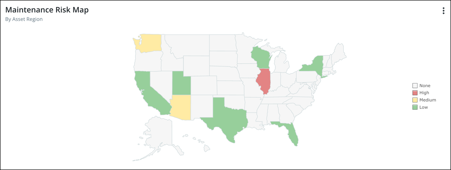 Geographic Heatmap in the Maintenance Performance Dashboard Geographic Heatmap in the Maintenance Performance Dashboard