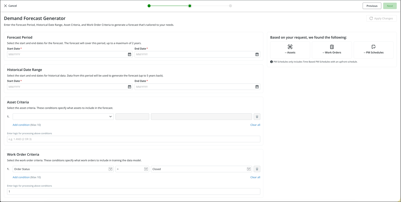 Generate Demand Forecast Manually
