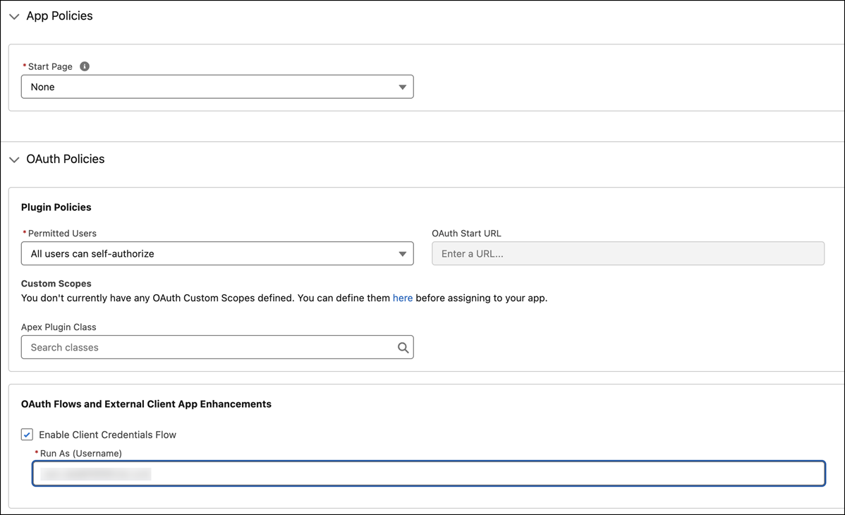 Configure OAuth Policies