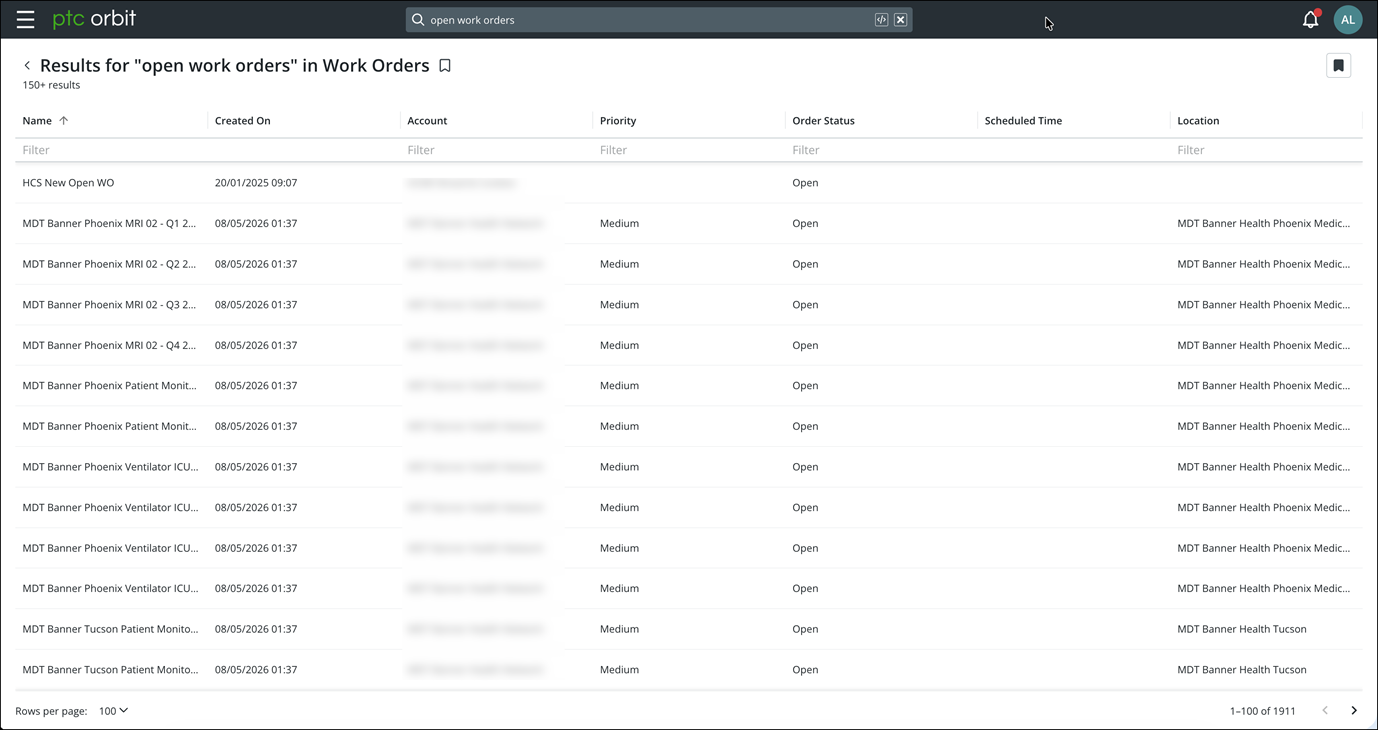 Search Result List View