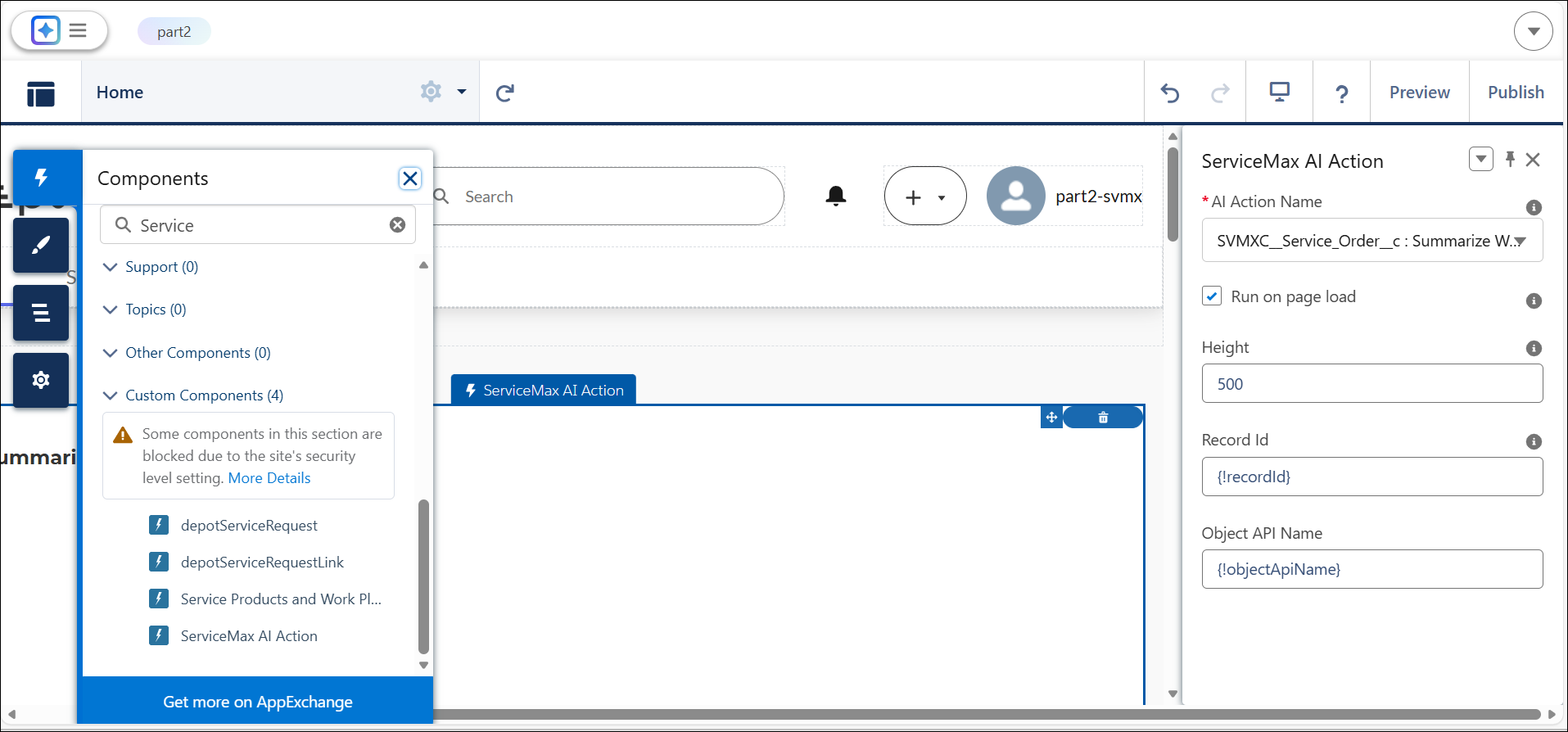AI Action Page Component Community Users AI Action Page Component Community Users