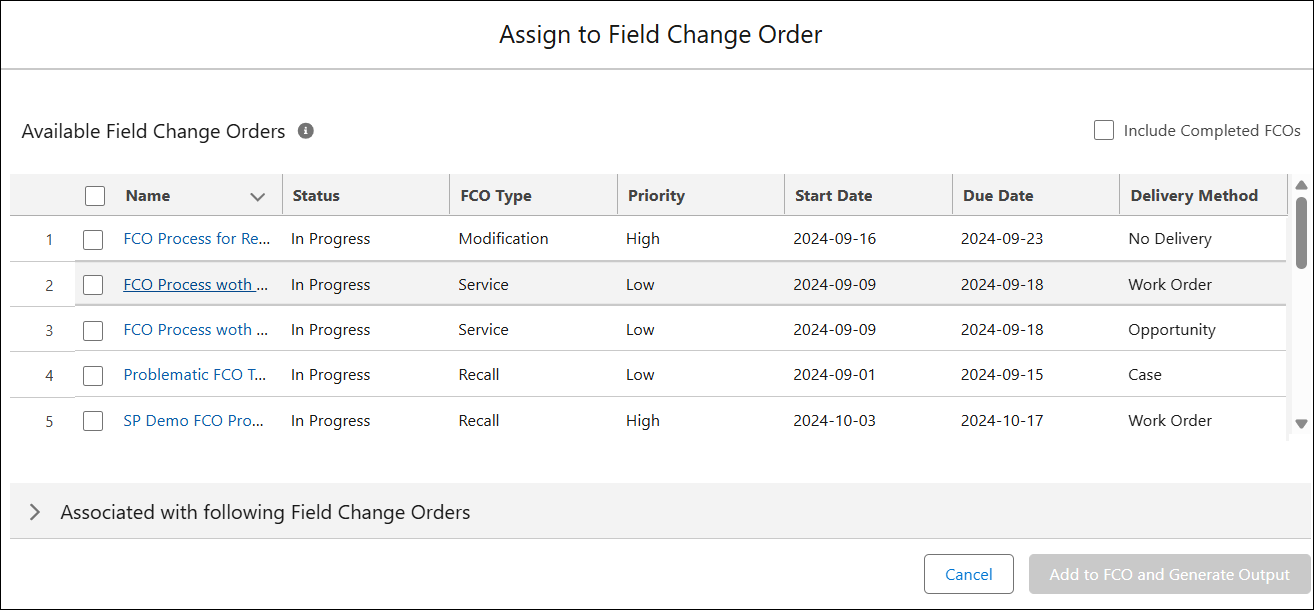 Assign To FCO
