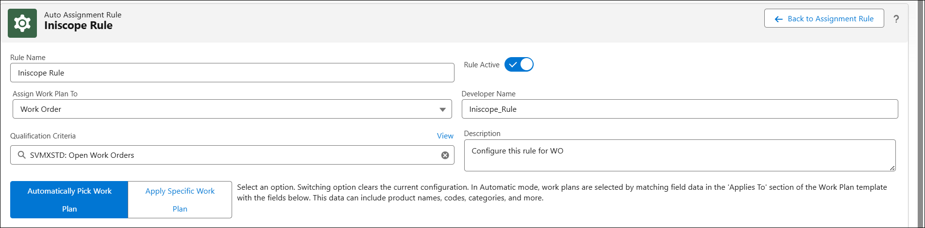 Auto-Assignment Rules