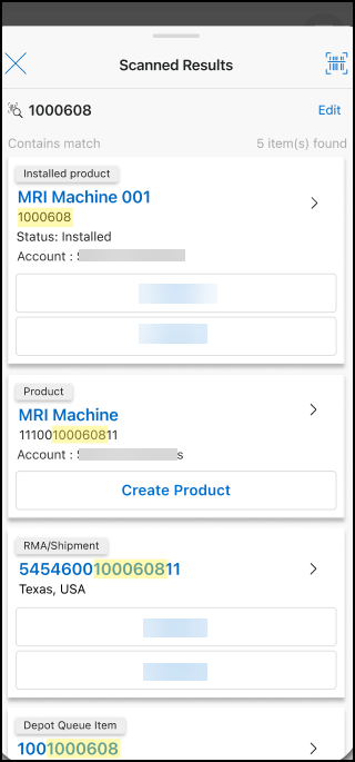 Scanned Result Full Modal