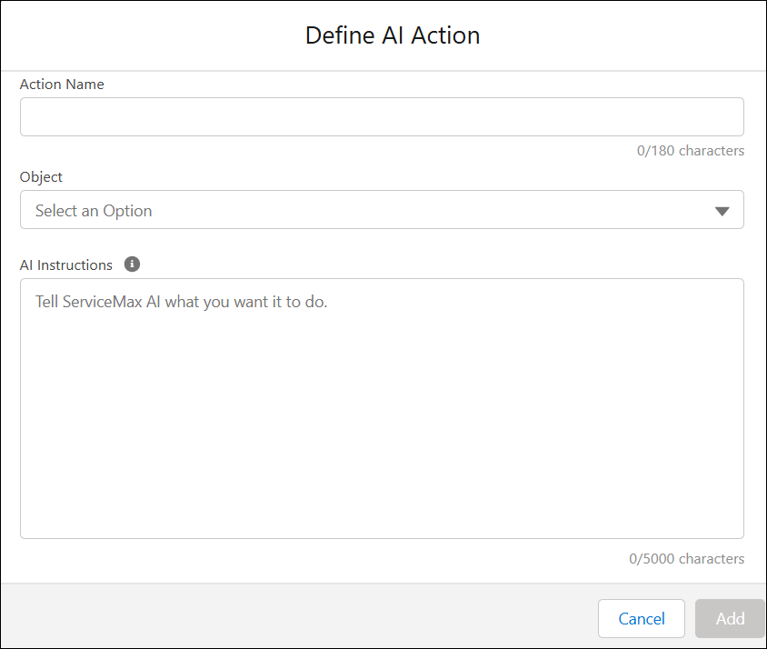 Define AI Action Define AI Action