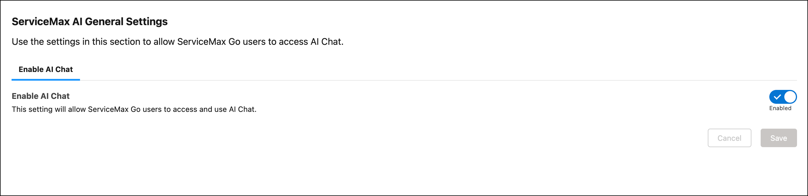 Enable AI Chat in GCON