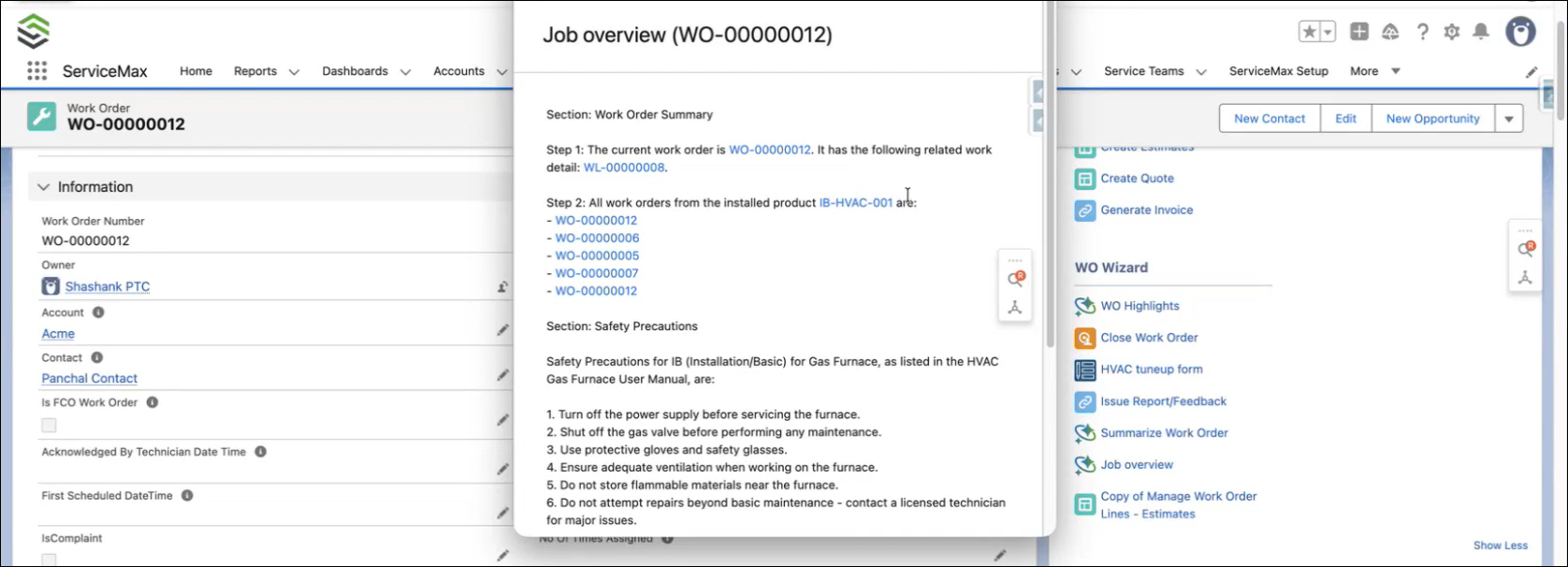 Job Overview AI Action in a New Window Job Overview AI Action in a New Window