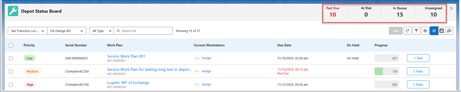 KPI Headers or Metric Summary Tab in List View KPI Headers or Metric Summary Tab in List View