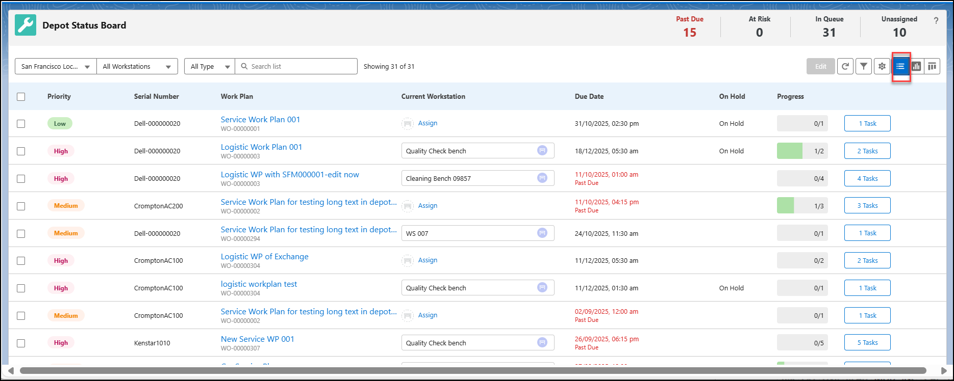 Viewing Queue Items in List View Page Viewing Queue Items in List View Page