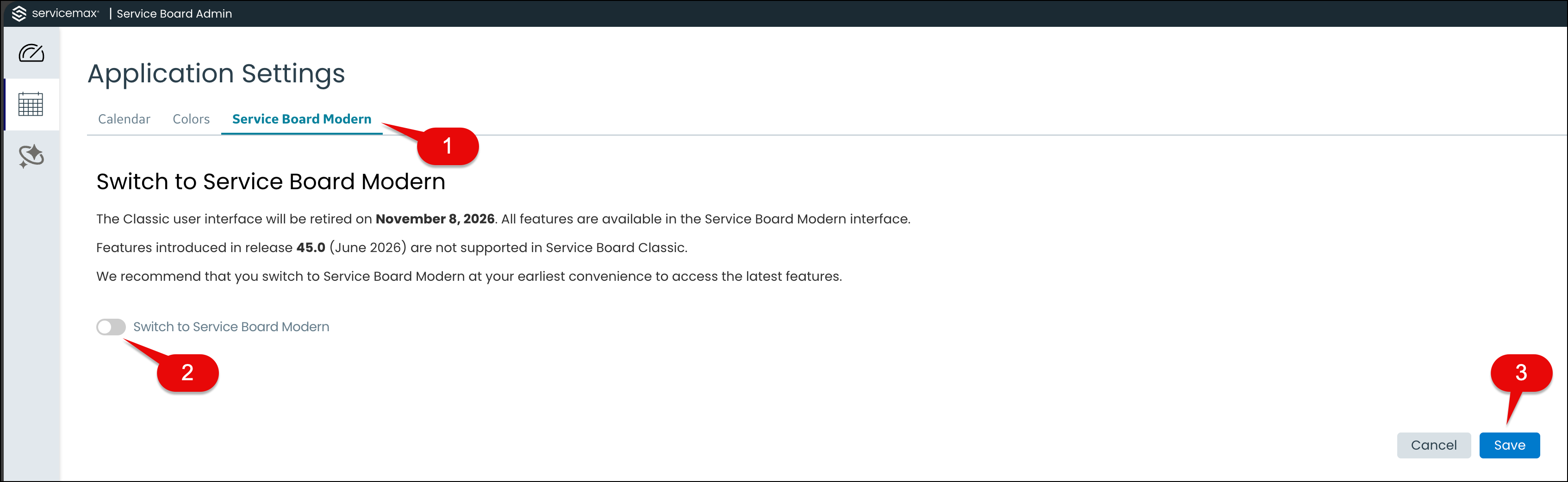 Application Settings for switching to Modern UI