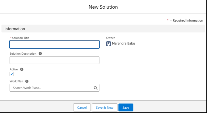 New Solution