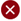 Red x icon indicating that a dictionary item is ruled out.