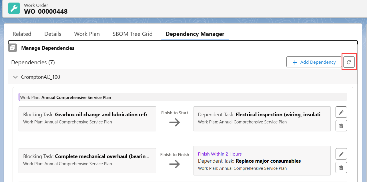 Refresh Dependencies Refresh Dependencies