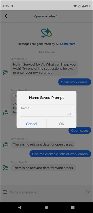 Saved Prompt