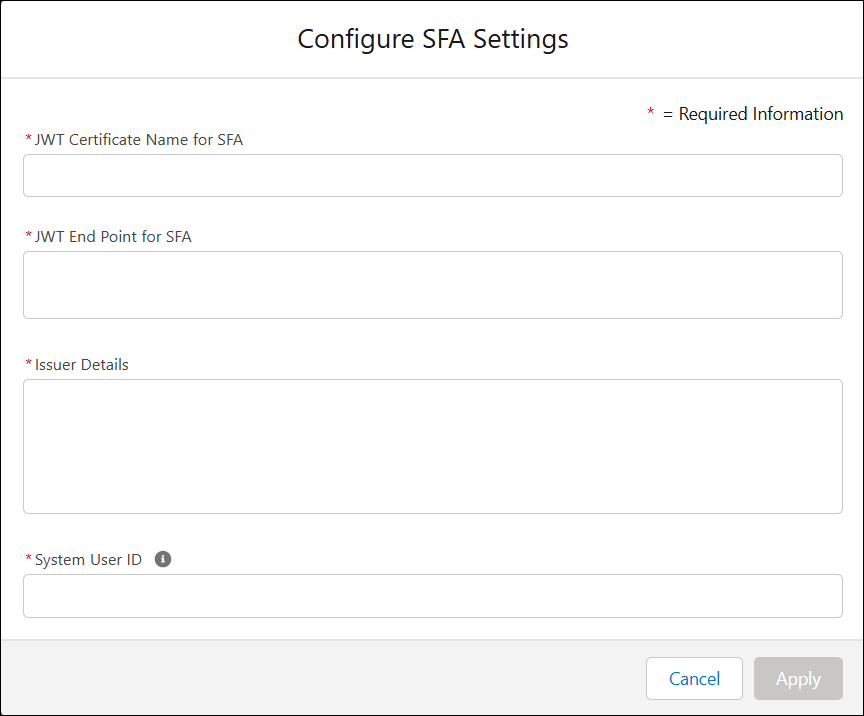 Configure SFA Configure SFA