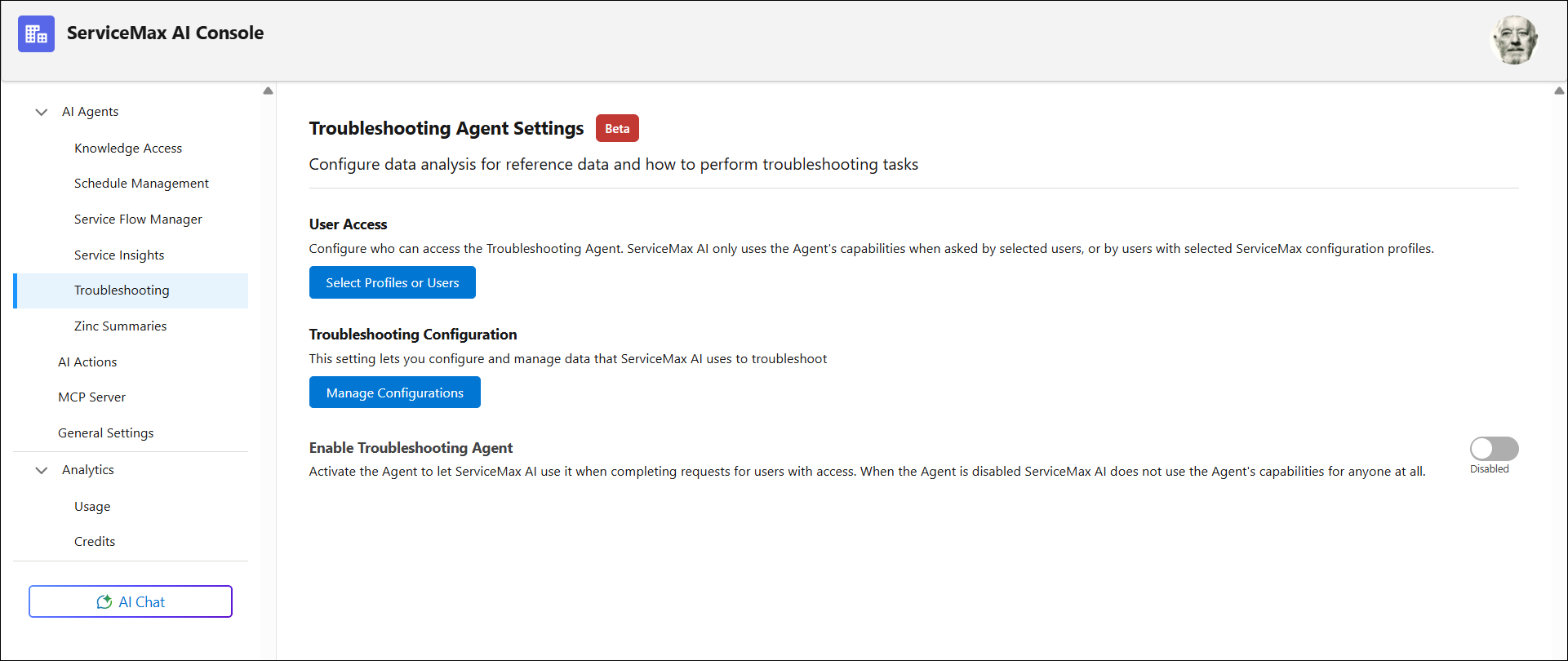 Troubleshooting Agent