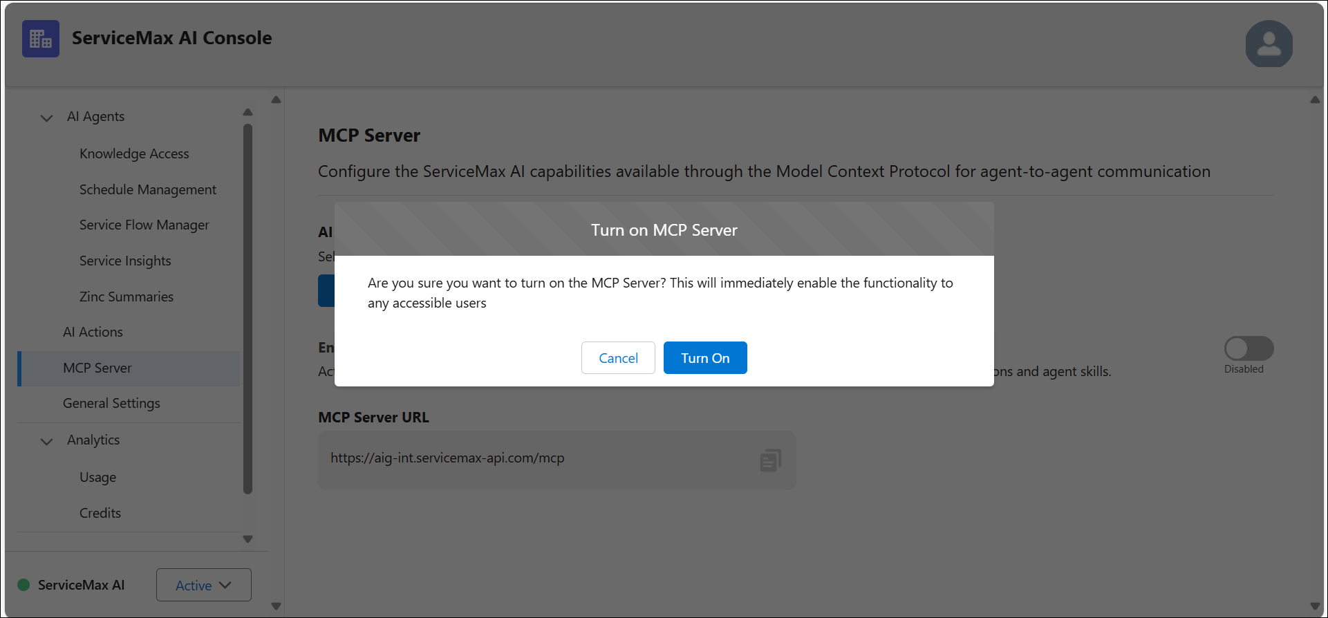 Enable MCP server