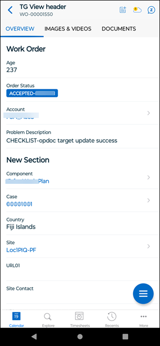 View Header Record