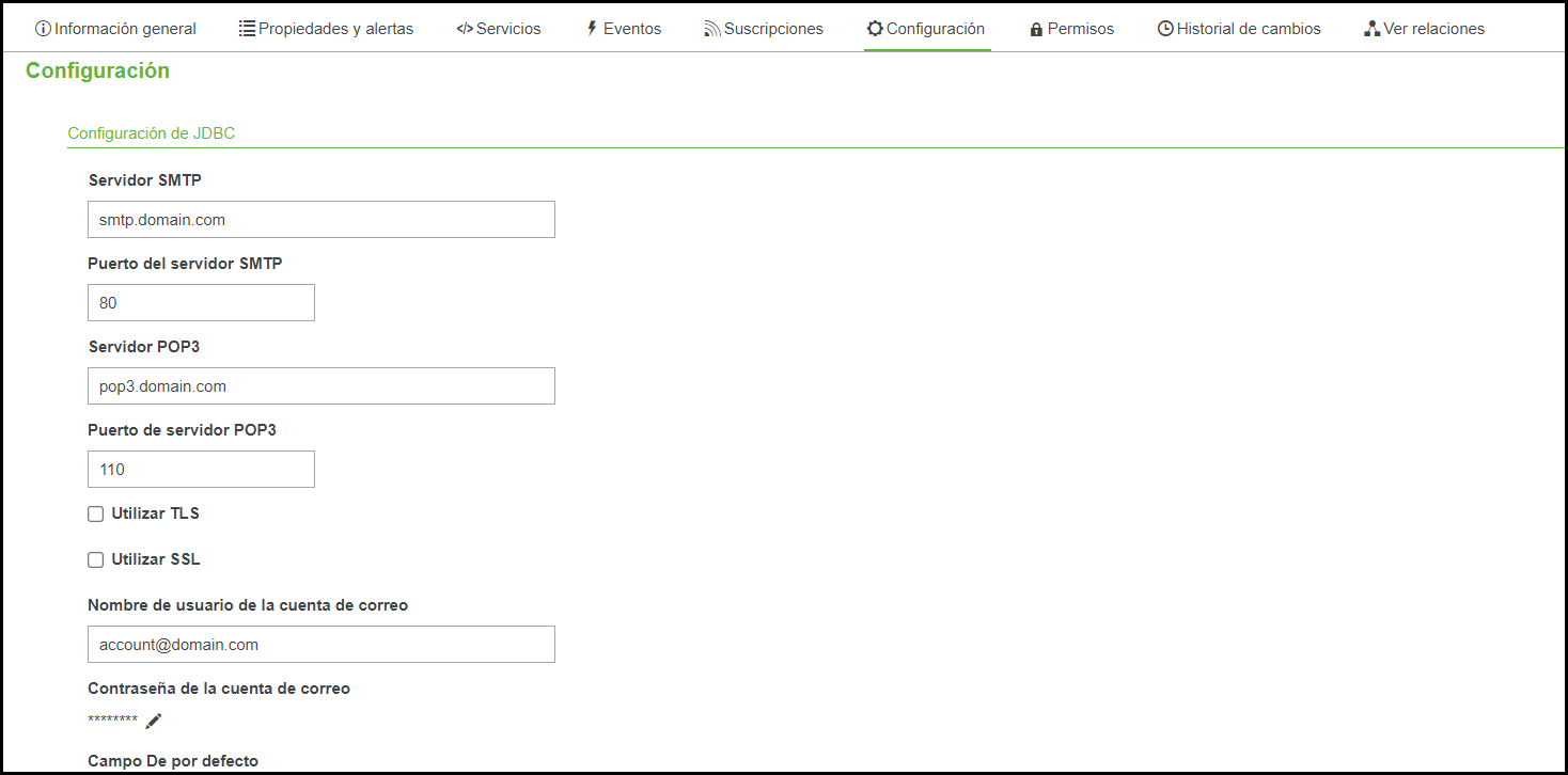 Ficha Configuración
