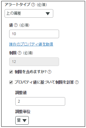 偏差アラート
