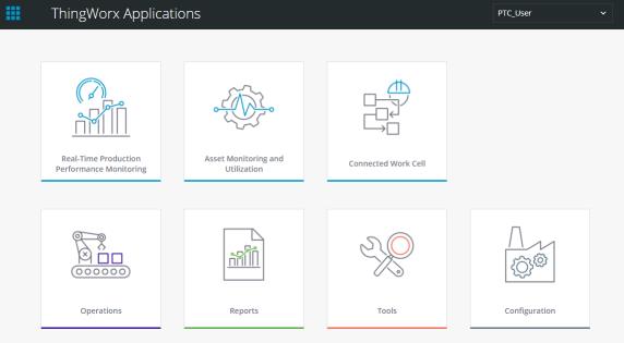 ThingWorx Applications home page