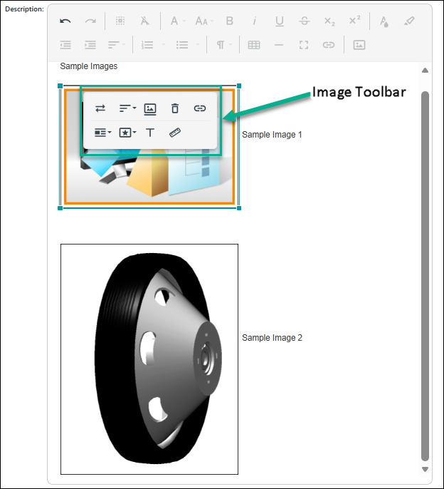 Image Toolbar Image Toolbar