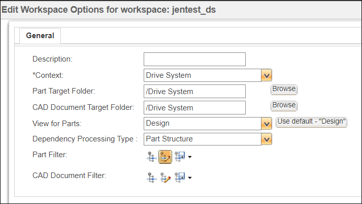 Config Spec Part Filter