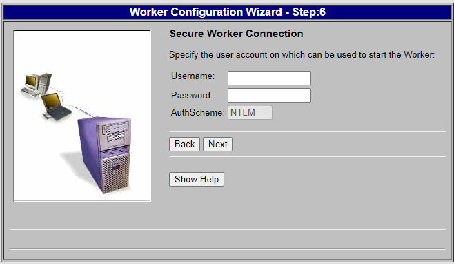 Secure worker connection authentication