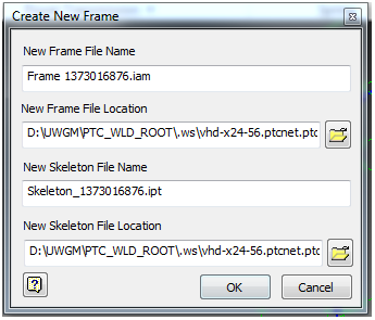 Using Autodesk Inventor Frame Generator with Windchill