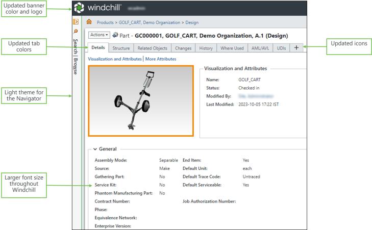 Mises à jour de l'interface utilisateur de Windchill