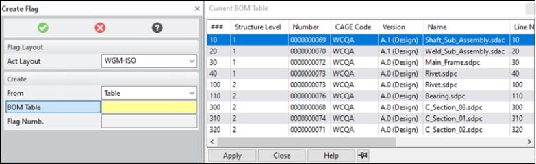 Current BOM Table