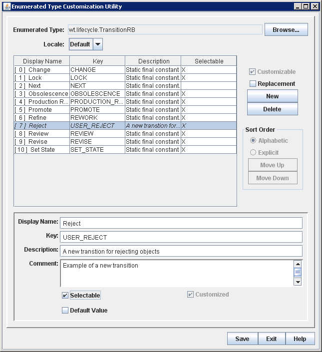 Defining Custom Life Cycle Transitions