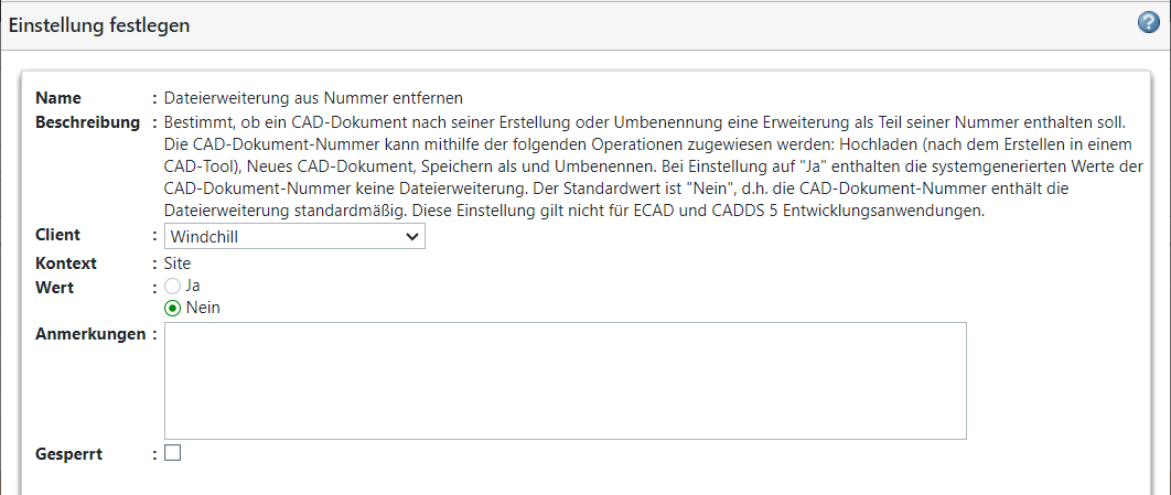 Fenster "Namens-Dateierweiterung aus Nummer entfernen"