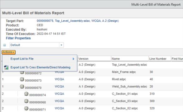 Transfer the BOM to Annotation session