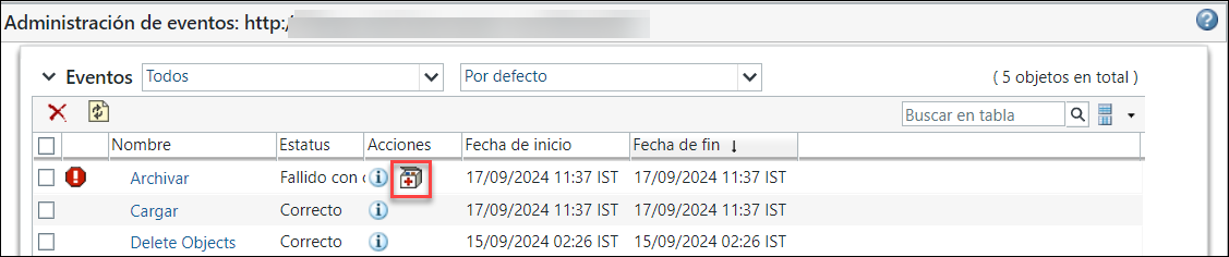 Pulse en el icono Resolver conflicto