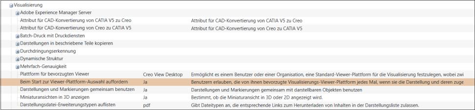 Einstellung für "Beim Start zur Viewer-Plattform-Auswahl auffordern"