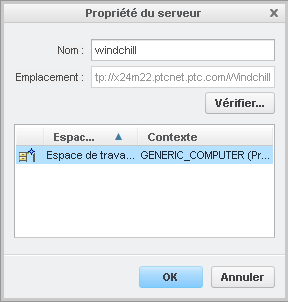 Propriété du serveur