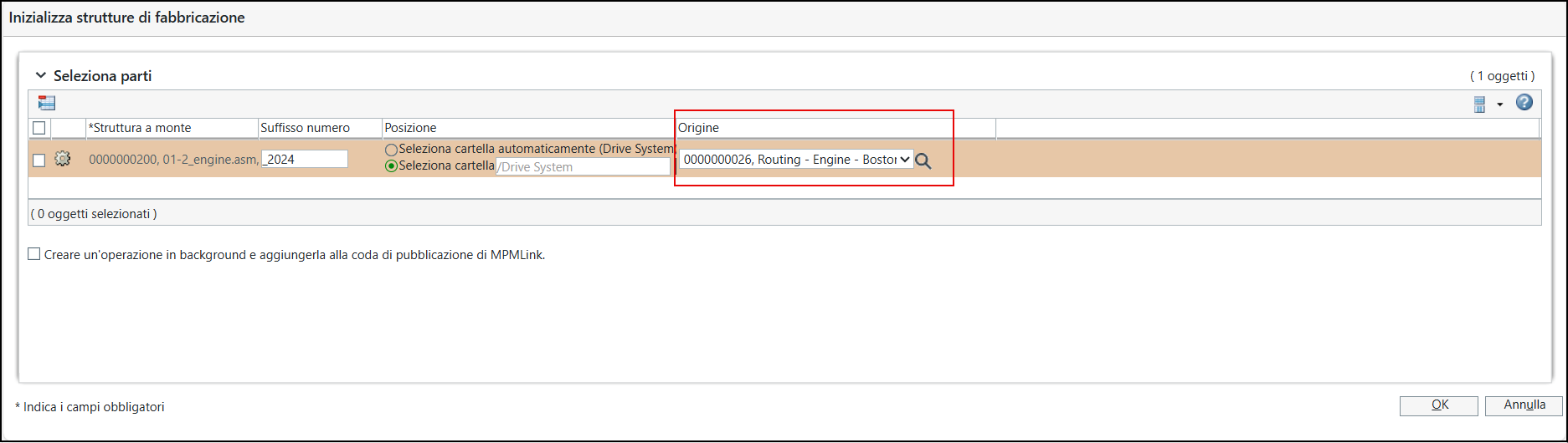 Initialize Manufacturing Structures