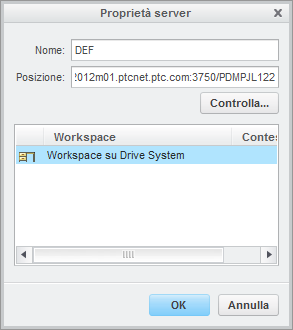Proprietà server