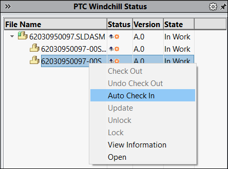 Right-click actions