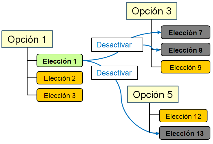 Definicion De Las Reglas Globales De Opciones Y Elecciones