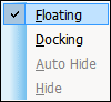 Shortcut Menu for a Floating Window