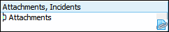 Attachments Field with Attachment Button Shown