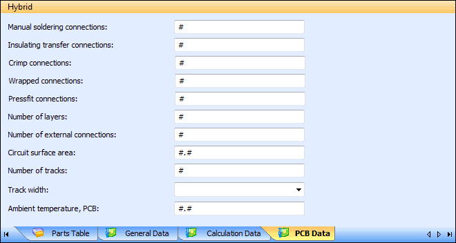 PCB Data Pane PCB Data Pane
