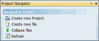 Navigator Tasks Pane Navigator Tasks Pane