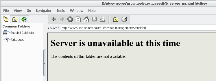 Server is unavailable at this time