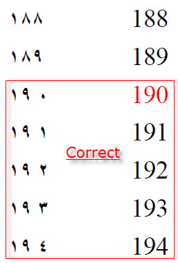 Cs223558 Gentext Number Sequence Of Arabic Are Printed To Pdf Wrongly With Numbers 190 199 290 299 390 399 From Arbortext Editor With Styler